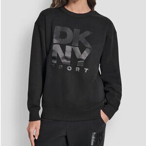 DKNY Black Tonal Logo Sweatshirt - NWT – Size S